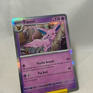 Espeon Holofoil Rare SV: Prismatic Evolutions 033/131 NM